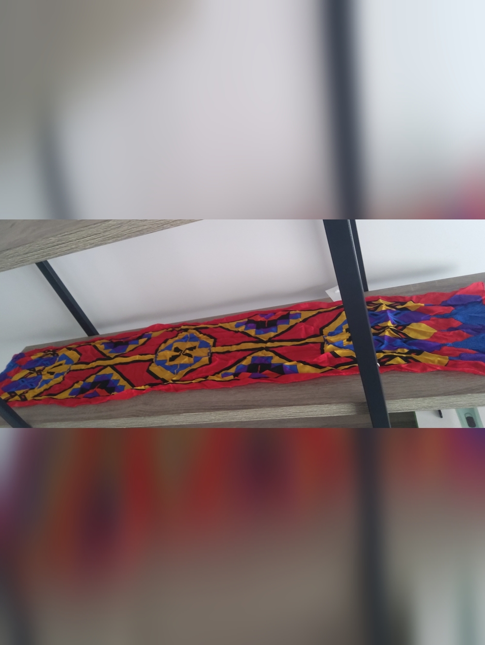 Vtg Elaine Gold Collection 100% Silk Rectangle Scraf